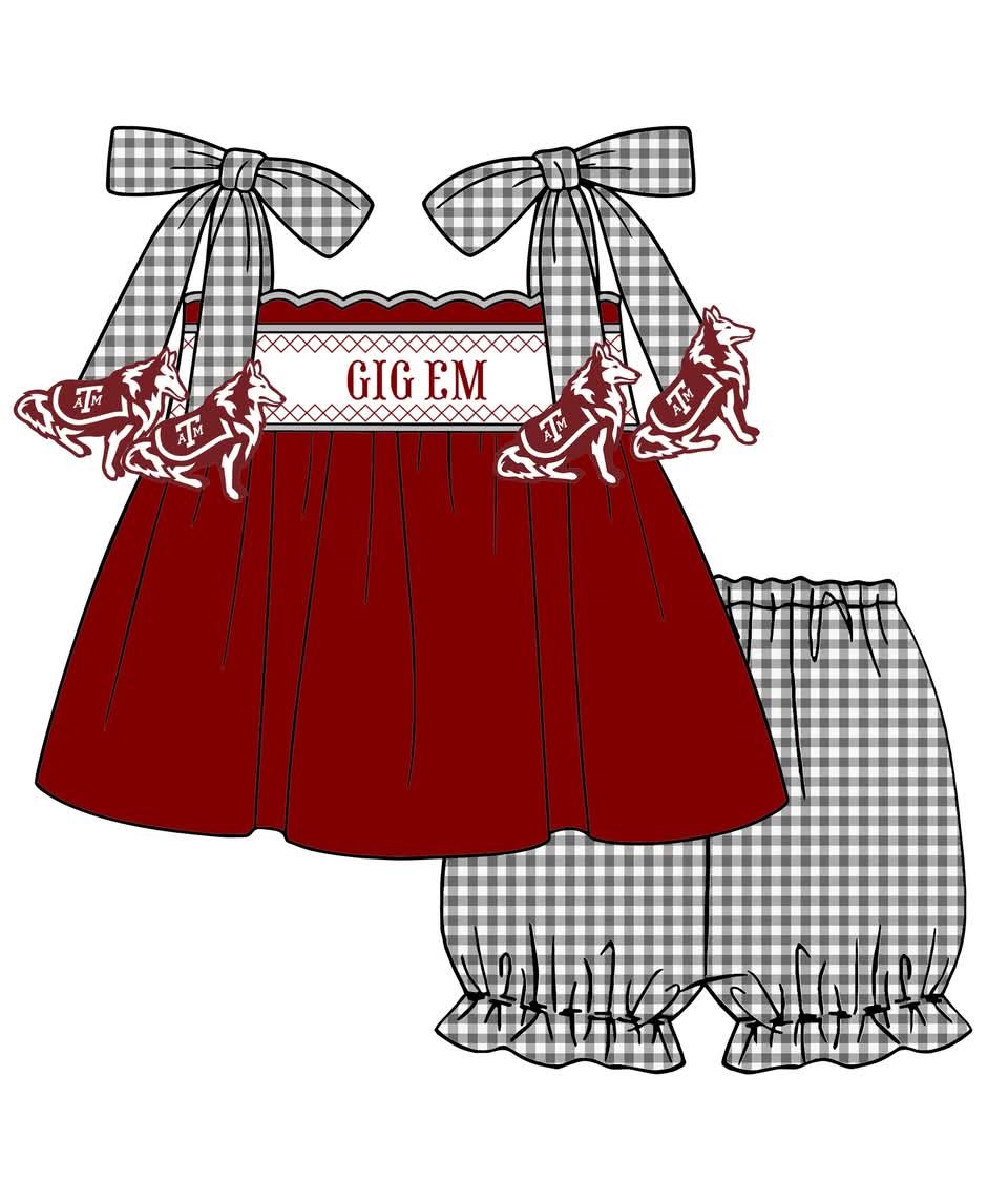 Rev Smocked Shorts Set