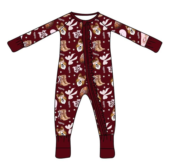 Girls Game Day Bamboo Zippy