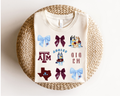 Blue x Maroon Bow Tee