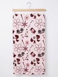 Summer Maroon Sherpa Blanket (50X60)