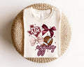 Maroon Bows & Stars Tee