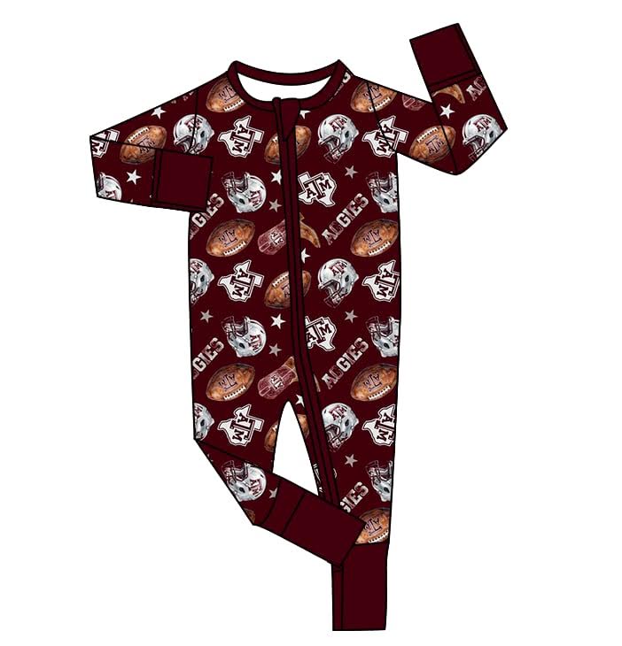Boys Game Day Bamboo Zippy