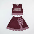 Gingham Yoga Skirt Set