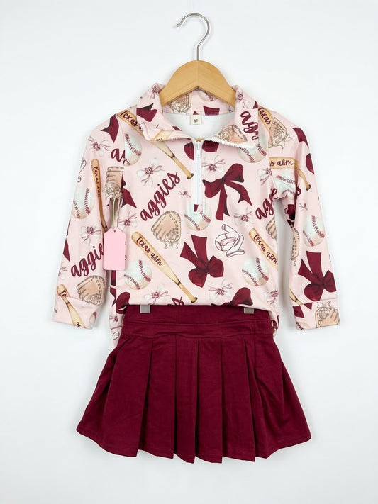 Baseball Skirt Set