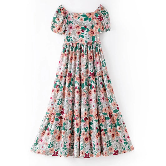 Scarlet Floral Mom Matching Dress