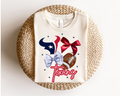 Texans Bow & Stars Tee
