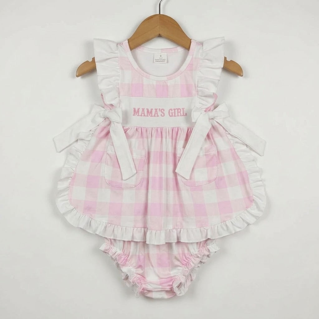 Embroidered Mamas Girl Set