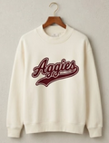Cream Mock Neck Sweatshirt